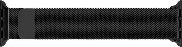 Bølget stål flettet armbånd, Apple Watch 38 mm / 40 mm / 41 mm, sort