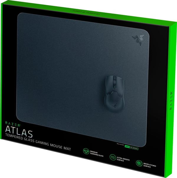 Razer Atlas -glas musmatta, 450 x 400 x 5 mm, svart