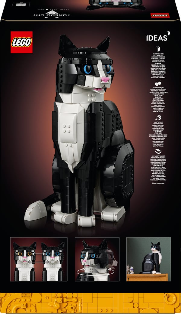 LEGO Ideas Svartvit katt, Presentidé för djurälskare 21349