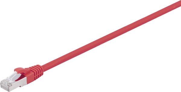 Fuj:tech CAT6A S/FTP -nätverkskabel, 1.5 m, röd