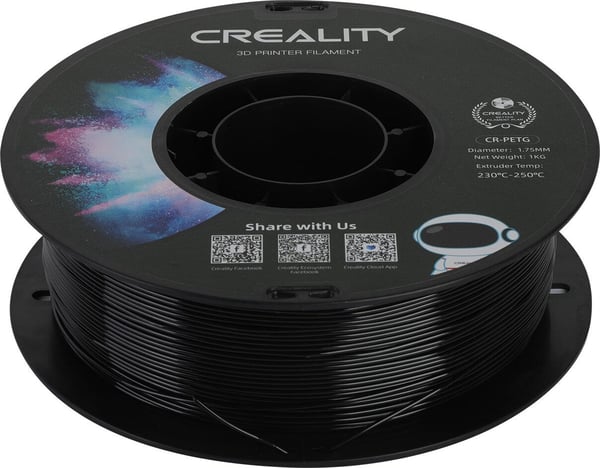 Creality CR-PETG filament til 3D-printer, 1,75 mm, sort