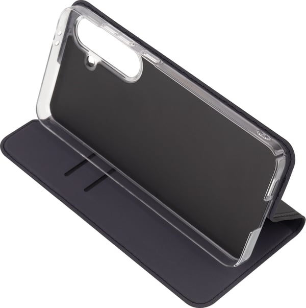 FoneKit BookCase -skyddsfodral, Samsung Galaxy S24 FE, svart
