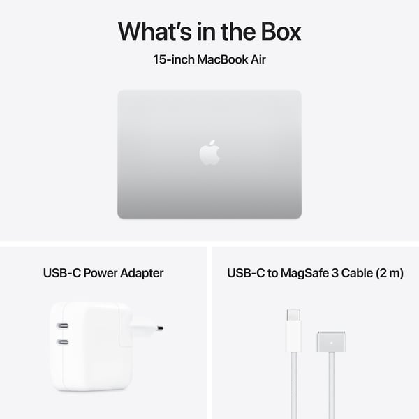 Apple MacBook Air 15" M4 24 GB, 512 GB 2025 - bärbar, silver (MC6J4)
