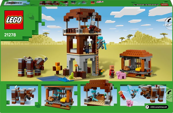 LEGO Minecraft 21278 Rövarnas främre utpost och Förintelsebadet