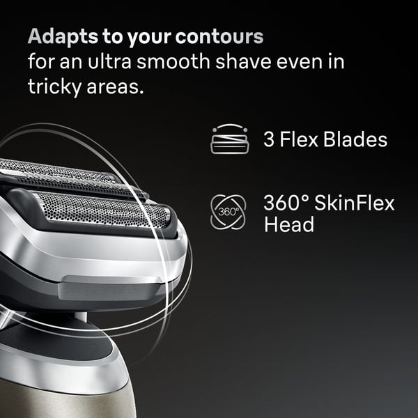 Braun Series 7, 72-C1200S Wet&Dry -rakapparat med skäggtrimmertillbehör