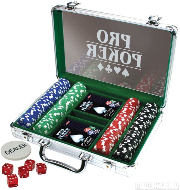 Tactic Pro Poker -pokerset i aluminiumväska