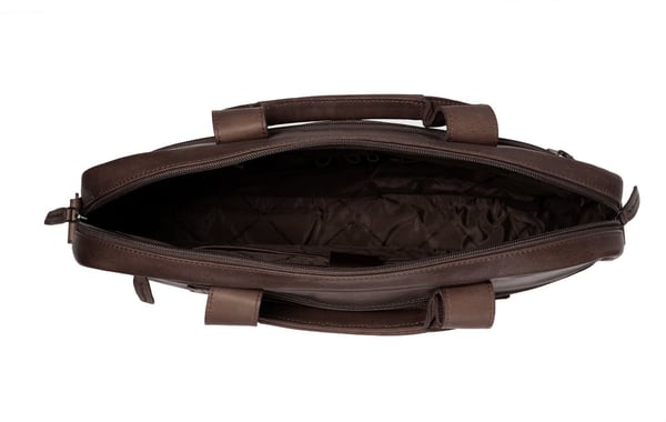 The Chesterfield Brand Calvi -computertaske til bærbar computer på 15,6 tommer, brun