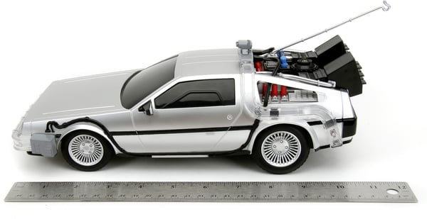 Jada Back to the Future RC Time Machine -radio-kontrolleret bil, 1:16