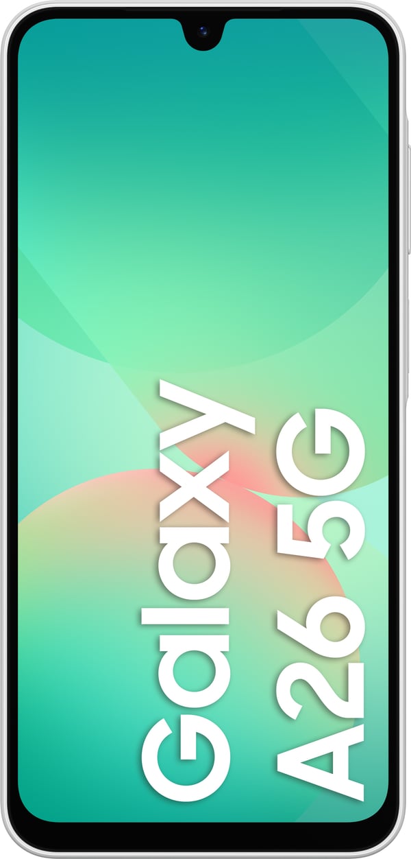 Samsung Galaxy A26 5G-telefon, 128/6 GB, vit