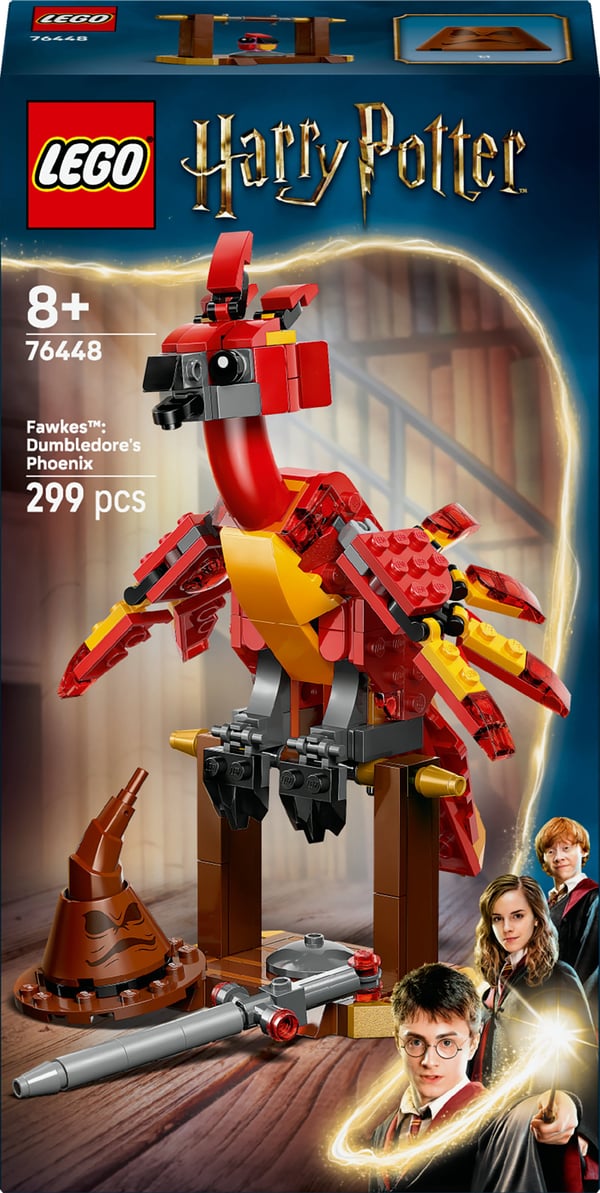 LEGO Harry Potter 76448 Fawkes: Dumbledores Fågel Fenix