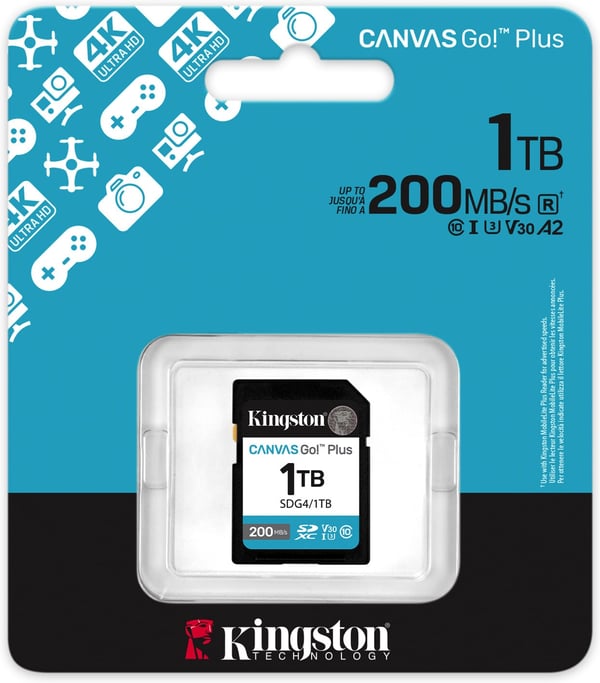 Kingston 1TB SDXC Canvas Go! Plus Gen4 minneskort