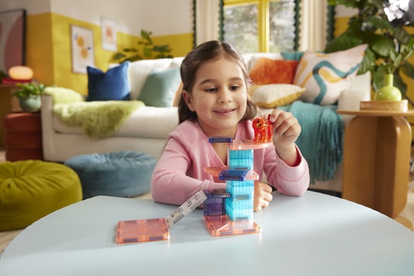 MAGNA-TILES® Kattklätterträd magnetiskt byggset, 13 delar