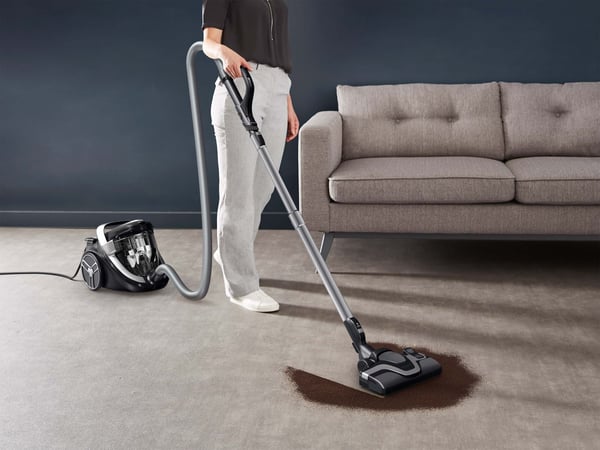 Tefal Silence Force Cyclonic Total Clean dammsugare, påslös, svart