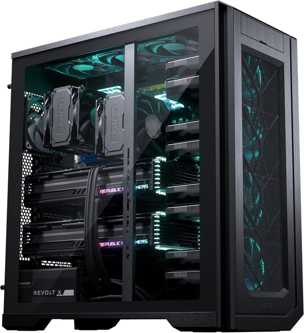 Phanteks Enthoo Pro 2 Server Edition E-ATX-chassi med glaspanel, svart