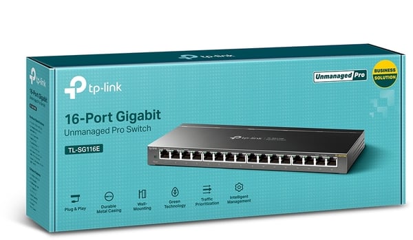 TP-LINK TL-SG116E - 16-portars switch