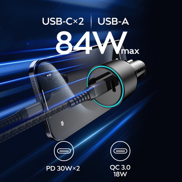 FoneKit Travel 84W billaddare