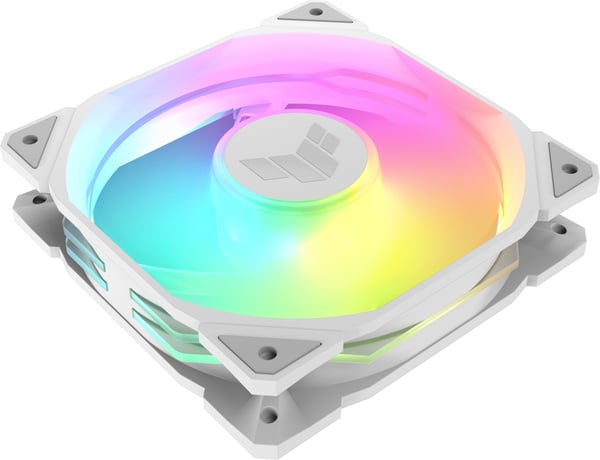 Asus TUF Gaming TR 120 ARGB Reverse PWM-blæser, 120 mm, hvid