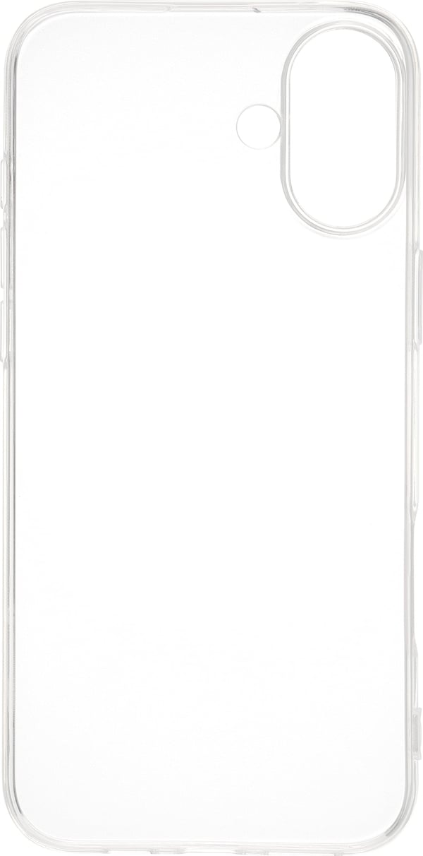 Fonekit silikonskydd, iPhone 16 Plus, genomskinlig