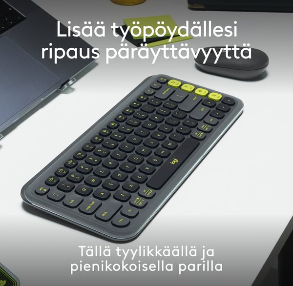 Logitech POP Icon Combo -tastatur og mus, grafit
