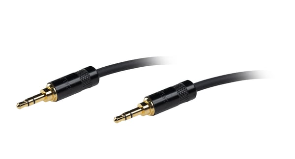 Fuj:tech 3,5 mm TRS – 3,5 mm TRS ljudkabel, 5 m, svart