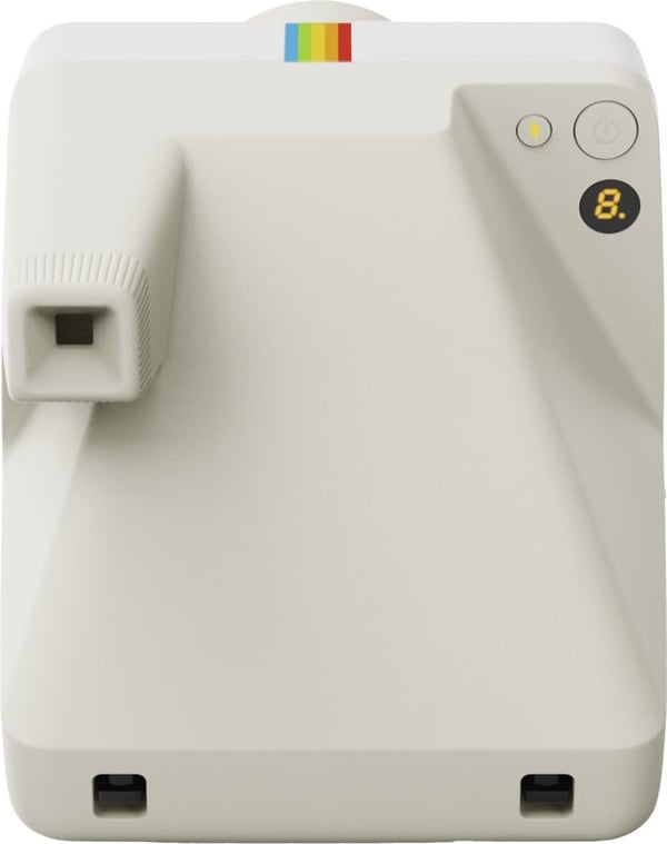 Polaroid Now Gen 3 direktkamera och färgfilm, 8 bilder, Pebble White