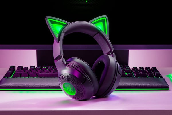 Razer Kraken Kitty V2 Bluetooth spelhörlurar, svart