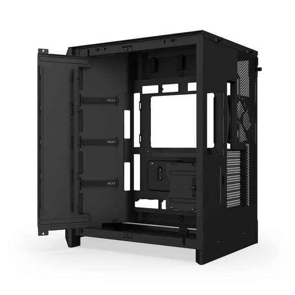 NZXT H9 Flow RGB+ (2025) ATX-chassi, svart