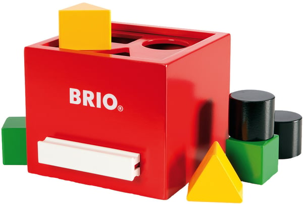 Brio 30148 - Byggklosslåda, röd