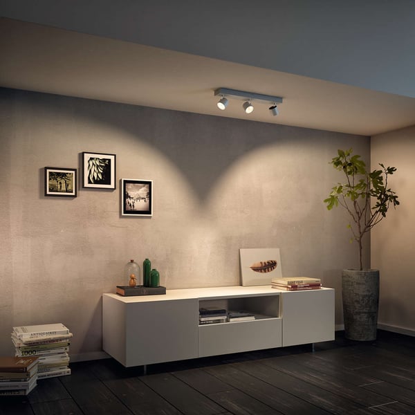 Philips Star WarmGlow LED -spotbelysning, 3 x 4,5 W, hvid