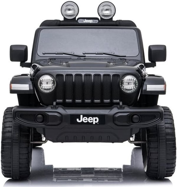 Jeep Wrangler Rubicon 12V -elbil, svart