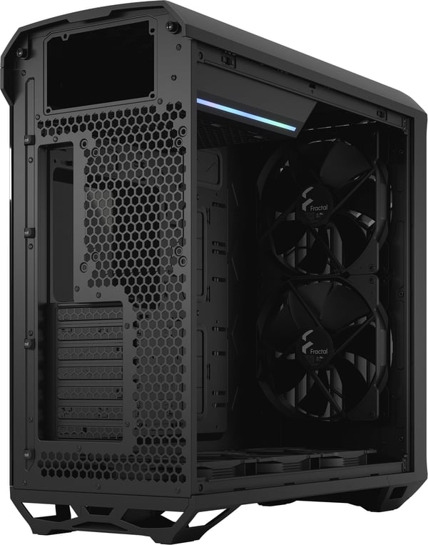 Fractal Design Torrent Sort TG Lys Tint E-ATX-kabinet med vindue, sort