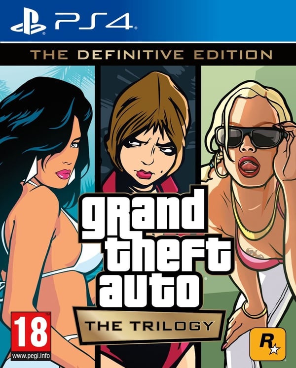 Grand Theft Auto: The Trilogy - The Definitive Edition-spillet til PS4