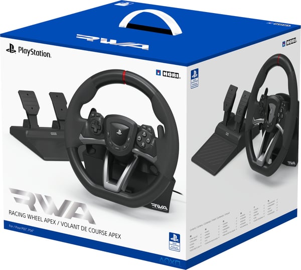 Hori RWA Racing Wheel APEX rat- og pedal sæt, PS4 / PS5