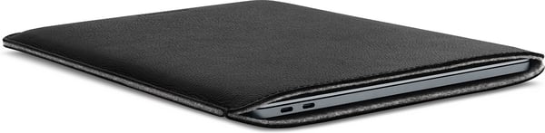 Woolnut lædertaske - beskyttelsesetui til 13" MacBook Pro & Air, sort