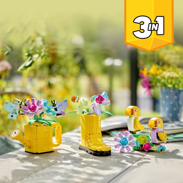 LEGO Creator Blommor i vattenkanna 3-i-1-leksak 31149
