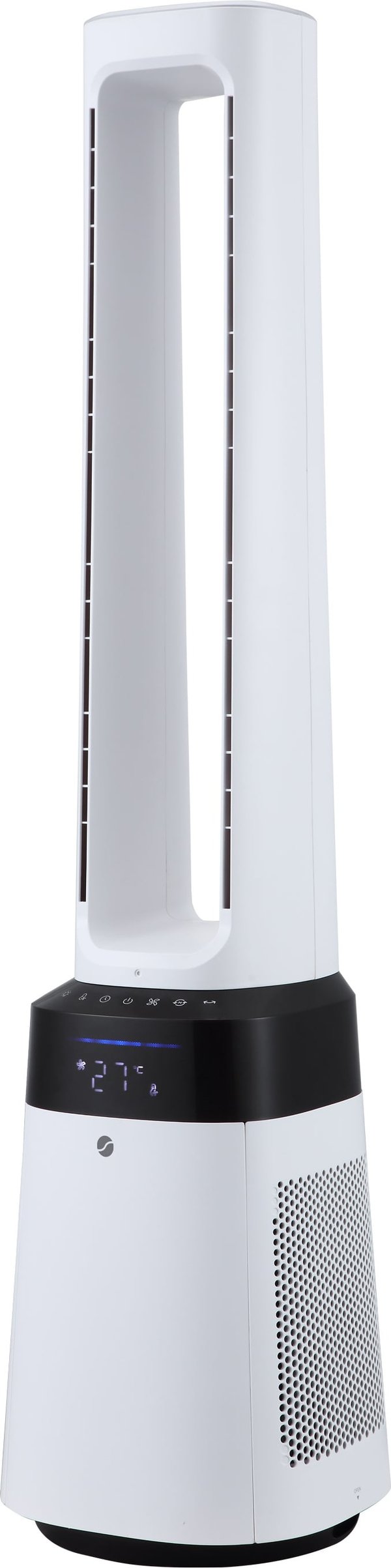 Ströme Gliding Grille Bladeless 2-i-1 tornfläkt och luftrenare, vit
