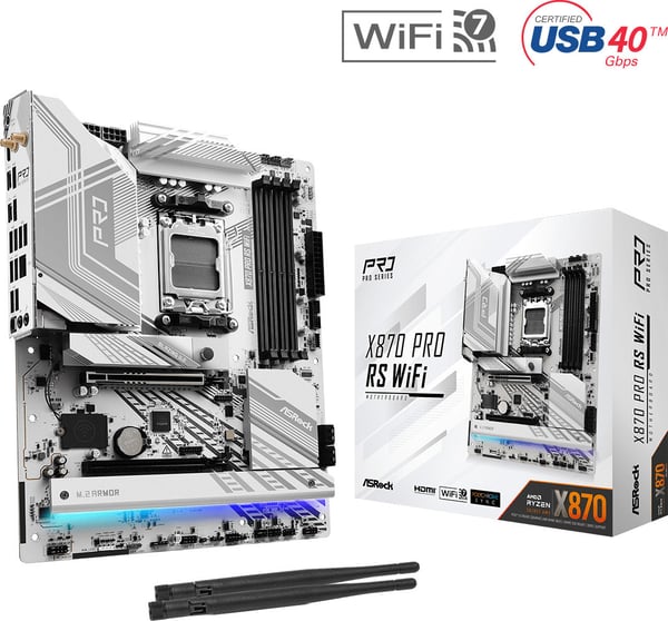ASRock X870 PRO RS WIFI ATX moderkort