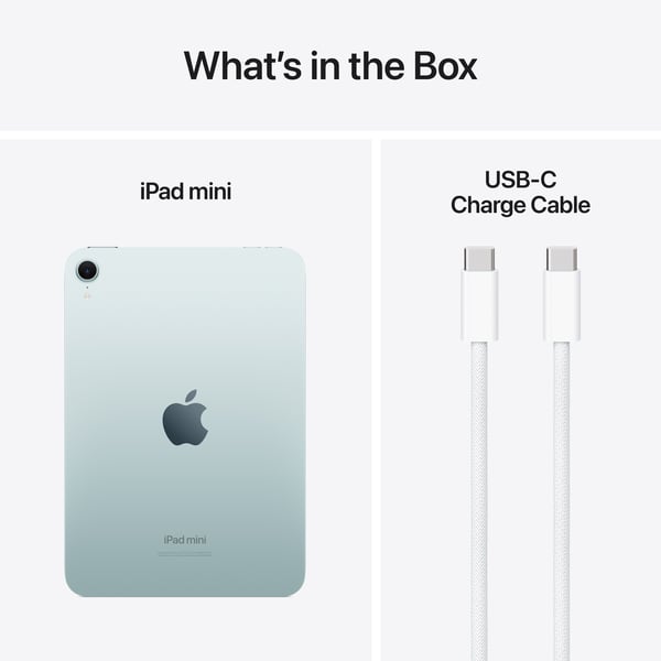 Apple iPad mini 128 GB WiFi 2024-tabett, blå (MXN73)