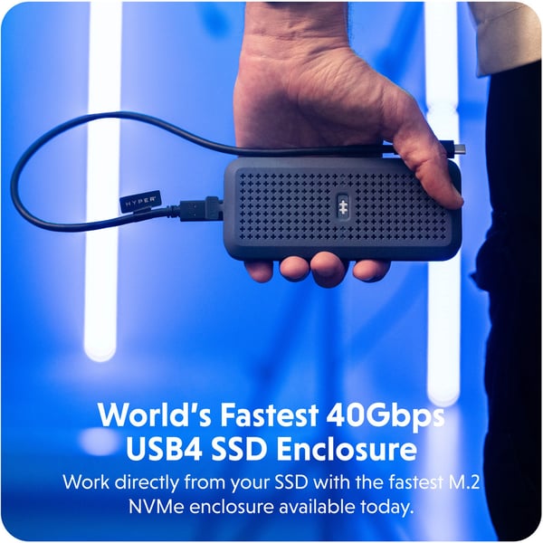 HyperDrive Next USB4 NVMe SSD-hölje, midnattsblå