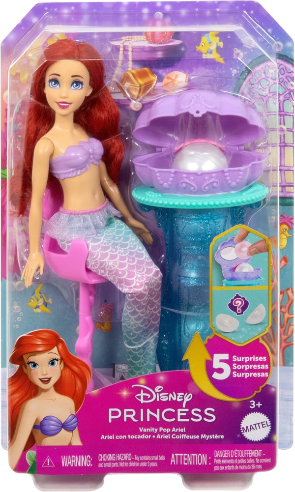 Disney Prinsesse Ariel Havfrue Overraskelse dukke