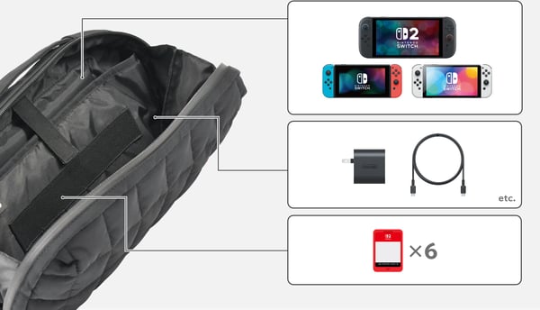 Hori Puff Pouch skyddsväska, Switch, svart