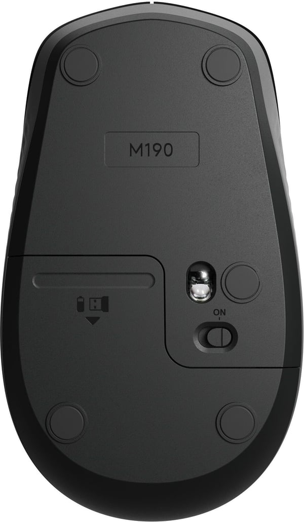 Logitech M190 -trådlös mus, svart