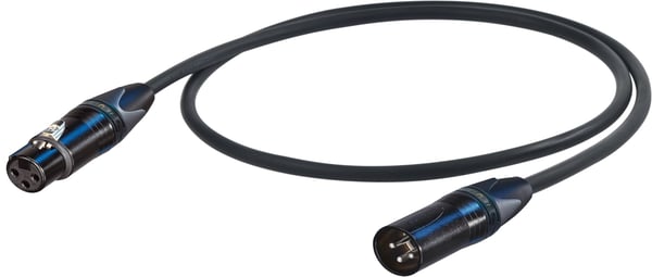 PROEL professionel mikrofonkabel, 10m, sort