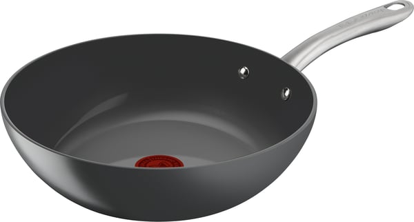Tefal (FORNYEDE) (RE)NEW+ -wok pande, 28 cm, keramisk belægning, grå