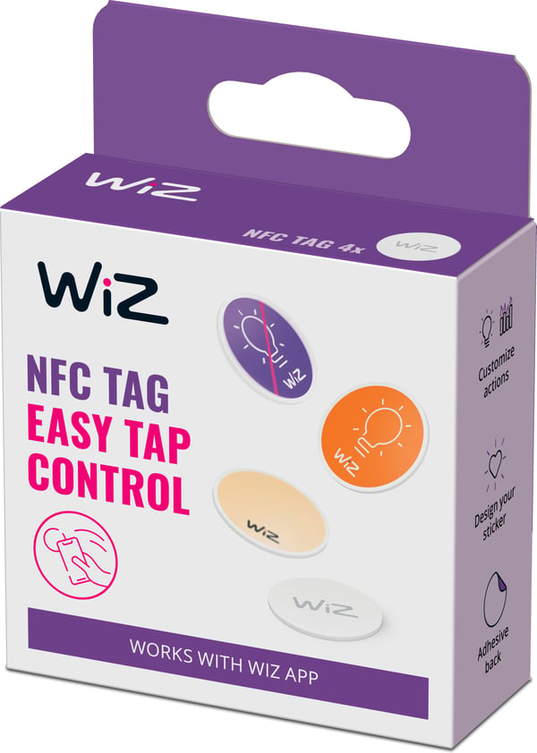 WiZ NFC-tagningsmærke, 4 stk.