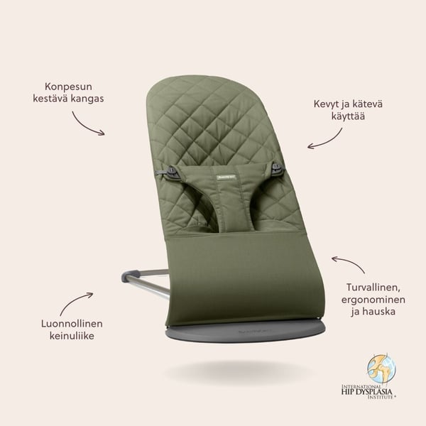 BabyBjörn Bliss Woven -stol, mørkegrøn