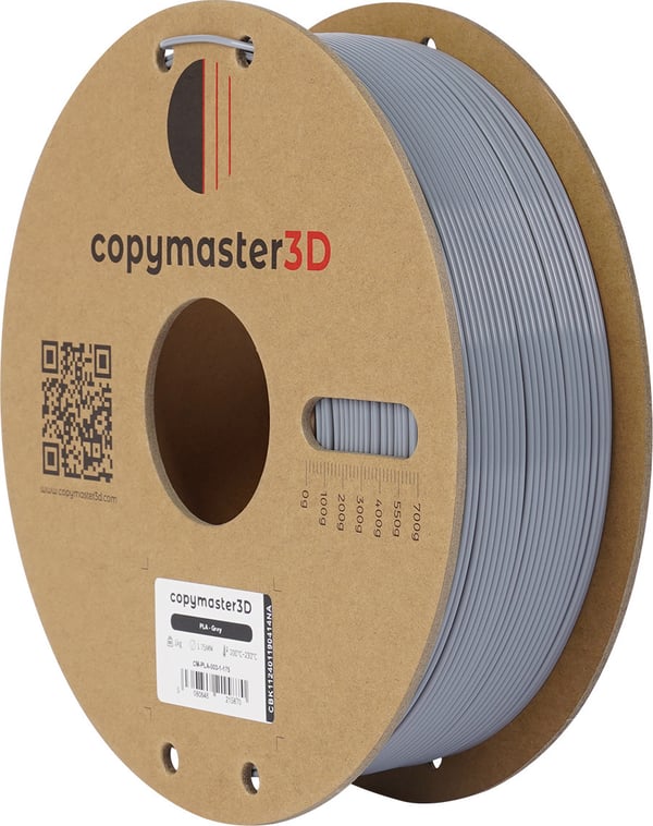Copymaster3D PLA-filament för 3D-skrivare, 1.75 mm, grå
