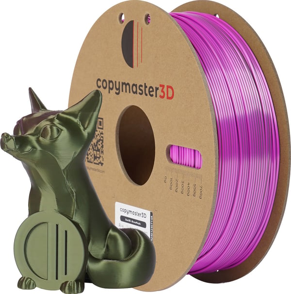 Copymaster3D Duo-Silk filament 3D printer, 1,75 mm, grøn/orange