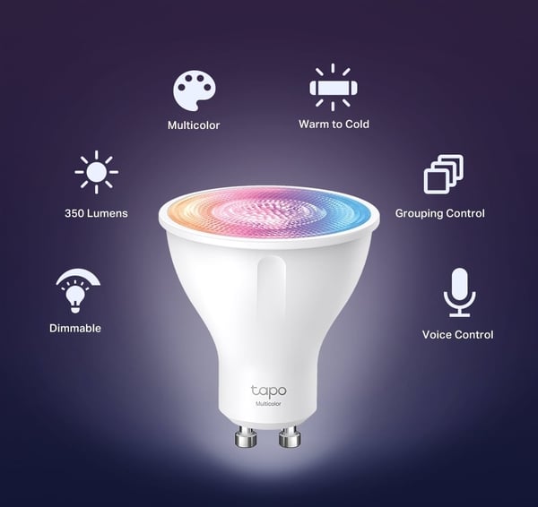 TP-Link Tapo L630 smart lampa, GU10, 350 lm, 4-Pack