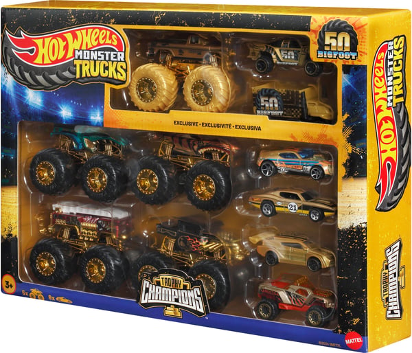 Hot Wheels Monster Trucks Bigfoot Trophy Champions bilsamling